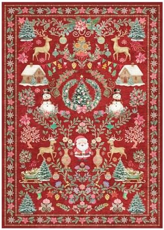 Rugxara Christmas Rug 4x6 Area Rugs - Image 2