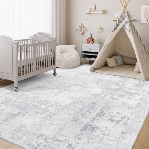 DUKINO 6x9 Area Rugs, Washable Modern Abstract Rug - Image 5