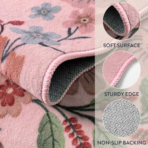 Lahome Floral Kitchen Runner, 2X6 Washable Runner Rug Non-Slip - Image 7