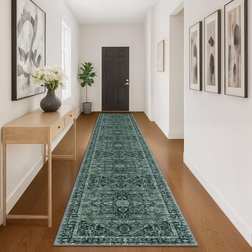 KOZYFLY Runners for Hallways 3x16 Ft Extra Long Washable Faux Wool Thin Hallway by KOZYFLY