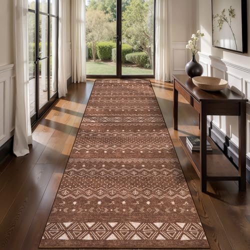 SERISSA 2x10 Washable Non-Slip Boho Runner Rug by SERISSAHomeDecorCollection