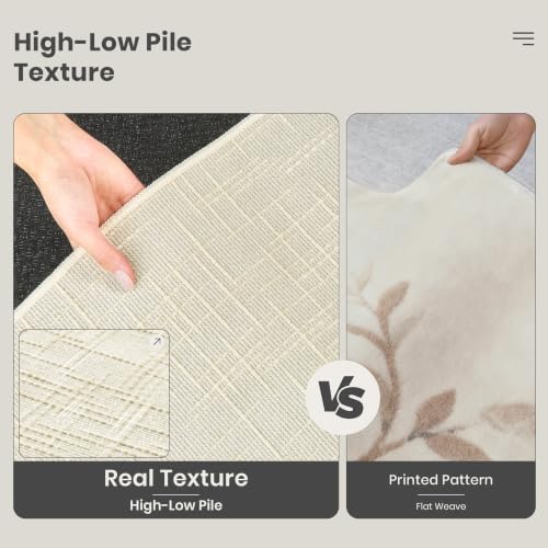 Valenrug 6x9 Area Rugs, High Low Pile Washable Rugs - Image 6