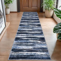 Lansny Abstract Washable 2x8 Runner Rug Non Slip Runners by lansny