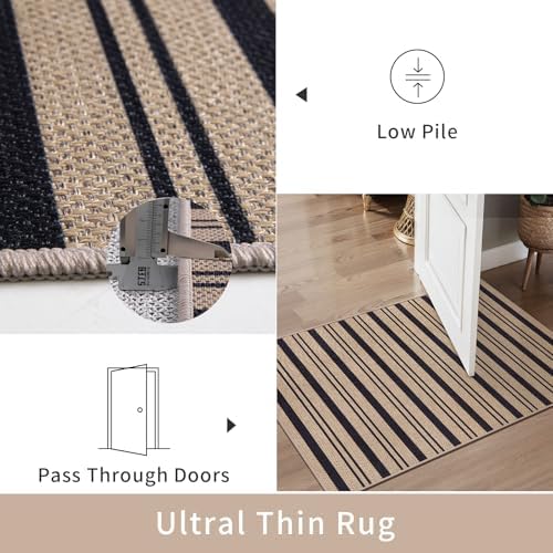 Tangsoo Stripe Easy Jute 2x3 Outdoor Rug - Image 3