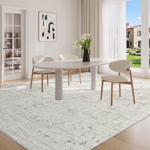 DUKINO 6x9 Area Rugs, Washable Modern Abstract Rug - Image 5