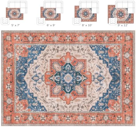 Lessymo Washable Area Rugs 5 x 7 - Image 2