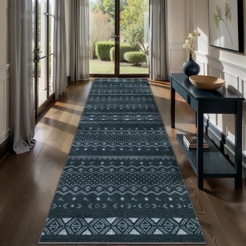 SERISSA 2x10 Washable Non-Slip Boho Runner Rug by SERISSAHomeDecorCollection