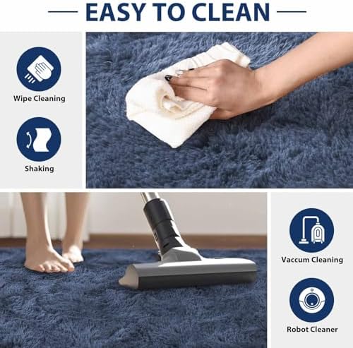 FinRèc Home 5x7 Non-Slip Fluffy Area Rugs - Image 5