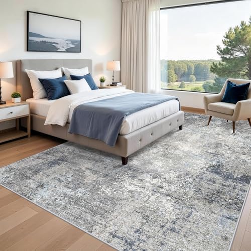 10x14 Area Rug for Living Room, Washable Modern Abstract Rug - Image 4