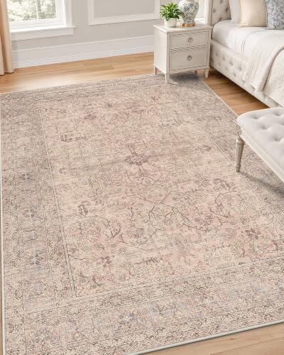 OLANLY 4x6 Washable Area Rug, Soft Non Slip Carpet by OLANLY
