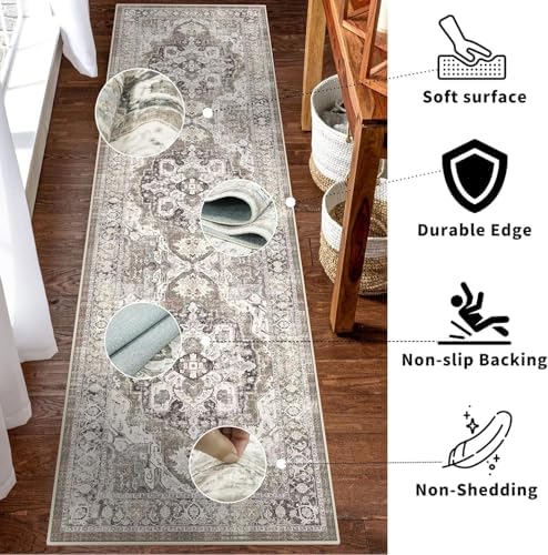 YOUFORTONG Hallway 3x9 Runner Rug: Non-Slip Washable Boho Kitchen Rugs Entryway - Image 5
