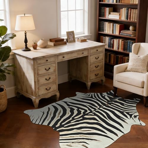BENRON Small Zebra Rug, Animal Print Rug - Image 2