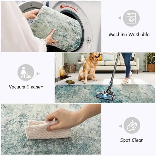 Lahome Modern Abstract Hallway Runner Rug, Washable 2x8 Rug Runners - Image 4