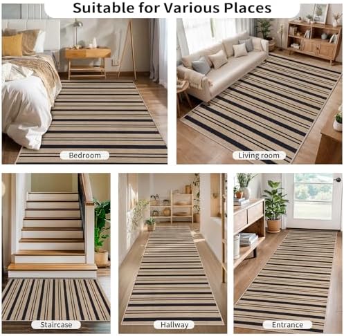Tangsoo Easy Jute 4x6 Outdoor Rug, Washable Non-Slip Indoor Door Carpet - Image 7