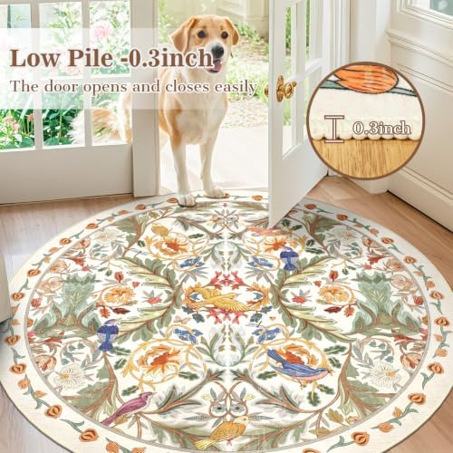 nesrt Round Washable Area Rugs 6Ft - Image 6