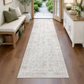FMFUNCTEX 2x8 Hallway Runner Rug Washable Beige Neutral Vintage Distressed by Fmfunctex