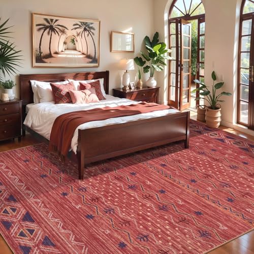 SERISSA 5x7 Washable Non-Slip Boho Area Rug - Image 2