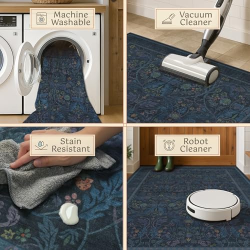 Small Oriental Runner 2x6 Kitchen Runner Rugs Non Slip, Bathroom - Image 4