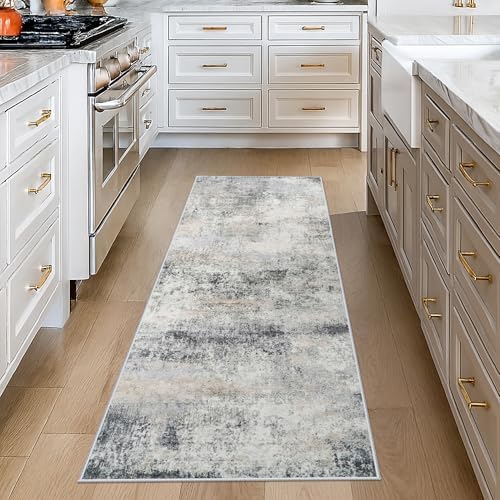 2x6 Runner Rug Washable: Non-Slip Abstract Carpet - Image 2