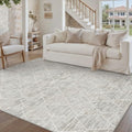 HUGEAR 5x7 Area Rug Grey Washable Rugs by HUGEAR