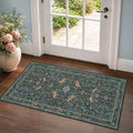 Hazo Haus Washable Floral Small 2x4 Thin Door Mats by HazoHaus