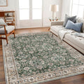 CHAMPLANT Area Rug 6'x9' Washable Vintage Traditional Floor Cover Thin Retro by CHAMPLANT