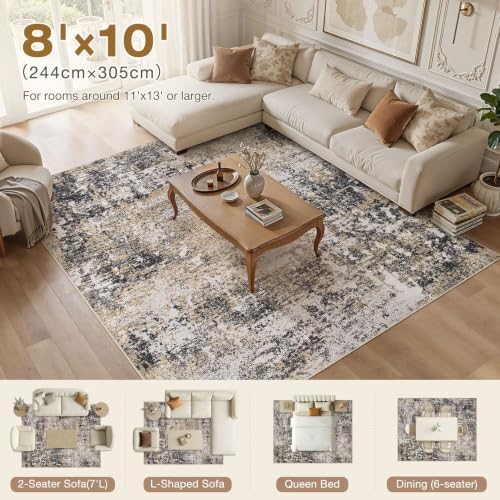 Nakagishi Neutral 8x10 Area Rugs - Image 5