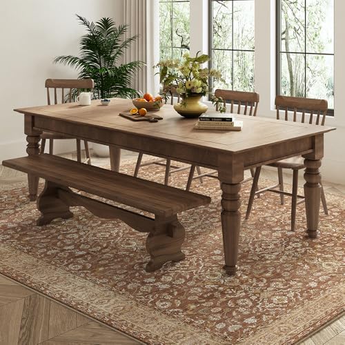 4x6 Reddish Brown Washable Area Rug - Image 4