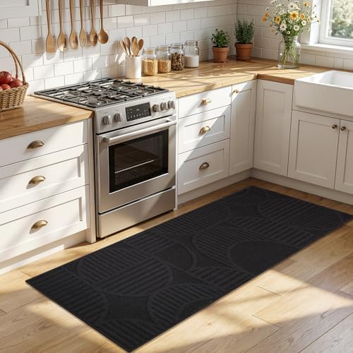 Findosom Hallway Runner Rug 2x6, Geometric High-Low Textured Runner - Image 5