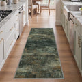 BEIMO 2x5 Runner Rug for Hallway, Smoky Green Washable Abstract Rug by BEIMO