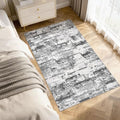 3x5 Runner Rug, Abstract Washable Hallway Rugs by JessibouAreaRug