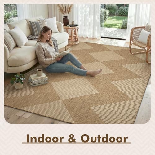 MontVoo-Outdoor Rug Carpet Patio Rug 5x7 ft Polypropylene Indoor Outdoor Rugs - Image 4