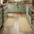 MatEssenz Kitchen Rugs Set of 2, Absorbent Low Profile Sink Runner, Durable by MatEssenz