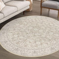 SIILOOM Washable 6ft Circle Round Rug, 6x6 Non-Slip Soft Circular Area Rugs by SiiloomRug