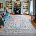 5x7 Blue Washable Boho Area Rug by VisittheFlagover