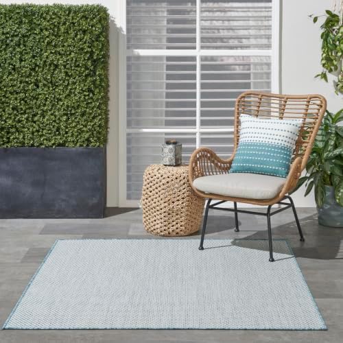 Nourison Home Courtyard 4' x Square Indoor/Outdoor Serged Edges Square Area Rug - Image 3
