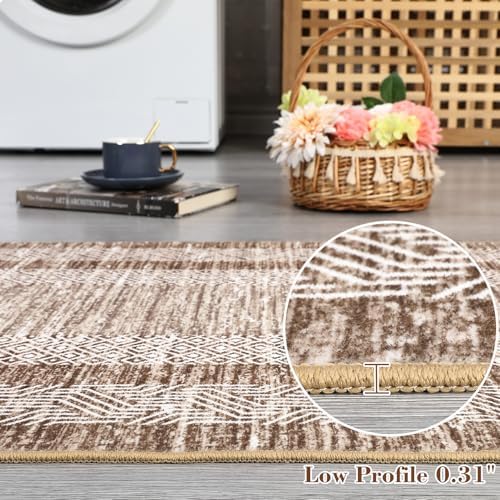 GarveeHome 2.5x8 Modern Washable Runner Rug Non Slip Washable Floor Carpet - Image 5