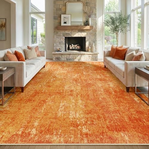 RELEANY Washable 9'x12' Abstract Area Rug by RELEANY