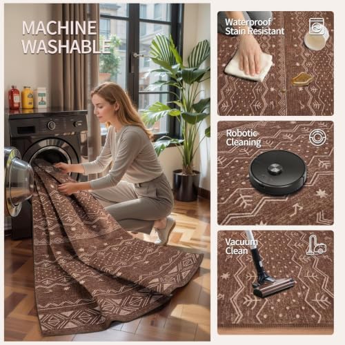 SERISSA 2x3 Washable Non-Slip Boho Area Rugs - Image 3
