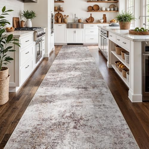 3x16 Washable Runner Rug: Long Modern Abstract Carpet - Image 2