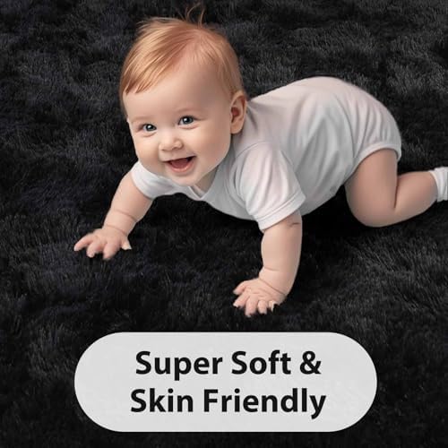 FinRèc Home 5x8 Non-Slip Fluffy Area Rugs - Image 4