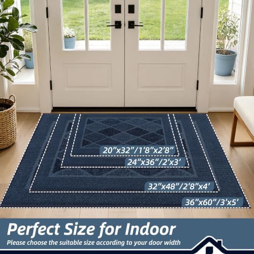 BEQHAUSE Dirt Trapper Door Mats 24" x 36", Non-Slip Washable - Image 2