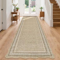 GarveeHome Scalloped Washable Runner 2x8 Rugs by GarveeHome