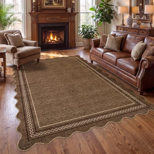 GarveeHome Scalloped Large 10x14 Rug by GarveeHome