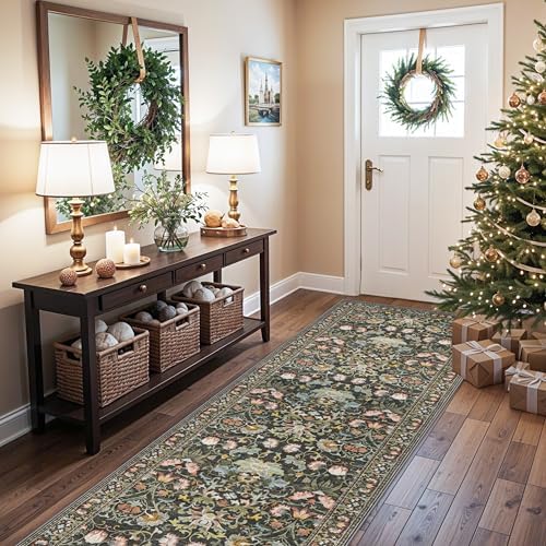 Wide Hallway Washable Runner Rug: 3x10 Water-Resistant Entryway Area Rug - Image 2
