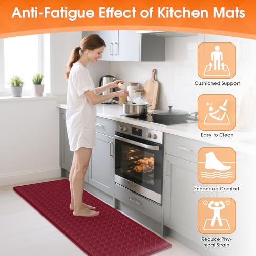 TranquilRelax 2-Piece Kitchen Mats, Cushioned Non-Slip Floor Mats - Image 4
