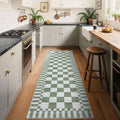 GarveeHome 2.5x8 Checkered Kitchen Runner Rug by GarveeHome