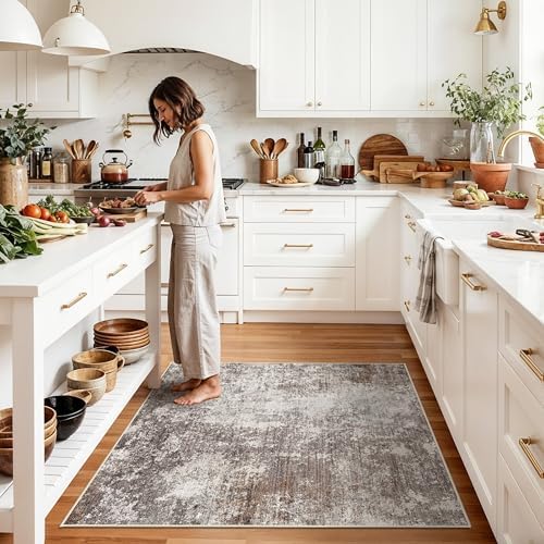 Washable 5x5 Area Rug Square – Non-Slip Soft Indoor Rug - Image 2