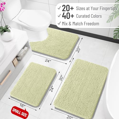 OLANLY Large Bathroom Rugs 40x32, Extra Soft Absorbent Chenille Bath Rugs - Image 2