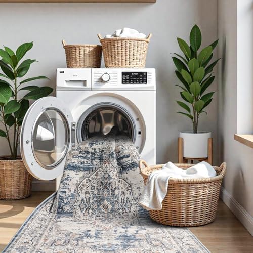 YOUFORTONG Washable Rug 3x5 Area Rugs: Soft Ultra Thin Low Pile Mat Machine - Image 4